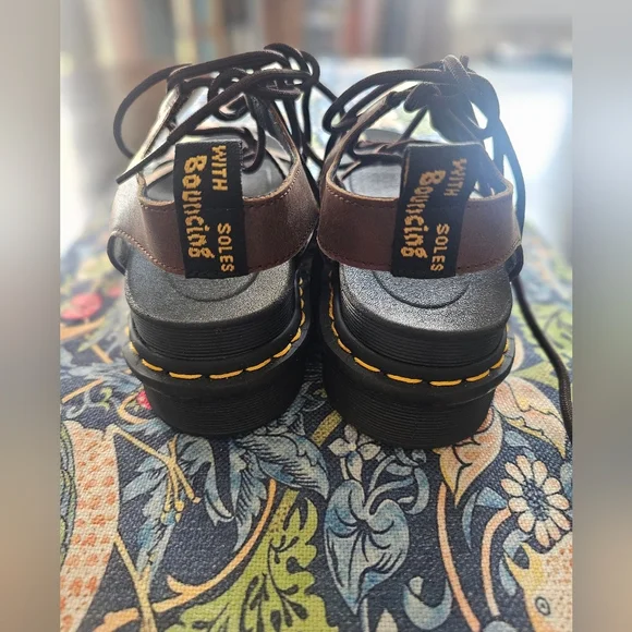 NEW Dr. Martens Brown Strappy Nartilla Platform Sandals Brown SIZE 8 - Picture 6 of 7